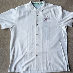 Tommy Bahama KC Chiefs button up mens shirt XXL
